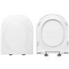 HYDRO HOME Copriwater SLIM Compatibile con O. Novo Villeroy & Boch, Tavoletta Wc In Plastica Termoindurente Con Cerniere Regolabili fissaggio dal basso, Asse Wc Colore Bianco MADE IN ITALY