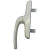 DACAN PROTECTION Cremonese per Interno in Alluminio Verniciato - Maniglia Moderna per Porte Interne - Forma Rettangolare o a L - Resistente e Facile da Montare (Bianco Ral 9010)