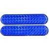 Reemky 10Pcs blu riflettente avvertimento di sicurezza carauto-adesivo riflettore adesivo 4 colori opzionale (10.6 CM X 2.3 CM)