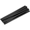 QUARKZMAN 15 Pcs Bacchette Di Saldatura In Plastica Nera 9.5mm x 200mm HDPE Nastro Piatto Di Plastica Per Riparare Serbatoi D'acqua Pallet Carrelli Elevatori Bidoni(0.4inch x 8inch)