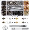 Cents matter 400 Pezzi Occhiello Strumento Kit, Occhielli Occhiellatrice, Metallo Strumento Installazione Dell'Occhiello, Occhielli Grommet Rondelle per Tela Cerata, Tessuto, Tende, 4 Colori