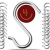 4smile Ganci a S - Set da 20 - Sostegni a S in acciaio inox, supporti inossidabili per interni ed esterni - Ganci funzionali in metallo come sostegni da appendere