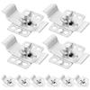 COOPHYA Set 10 Morsetti per Lavello Sottotop in Ferro, Fissaggio senza Fori | Supporto Stabile per Lavabi Sottopiano, Alta Resistenza, Montaggio Pratico, Kit Riparazione Piano Cucina Color Argento