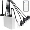 OWON 3 Fasi WiFi Smart Home Energy Monitor, Monitor di Elettricità in Tempo Reale, Contatore, 3 Fasi Morsetto Metro con 3 Sensori 120A
