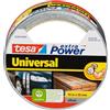 tesa extra Power Universal Duct Tape - Nastro Adesivo a Tenuta Extraforte - Nastro Versatile per Riparare, Fissare, Sigillare e molti altri Usi - Grigio - 1 Rotolo - 10 m x 50 mm