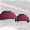 KDDFN Tenda Cappottina da Sole,Tettoia per Porta a Cupola,Tenda da Sole Modello,Tenda da Sole per Esterni Cupola,Tenda Parasole Balcone per Protezione UV,Verde/Marrone/Rosso/Blu (Diameter:130cm/51in,Red)