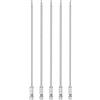 QUARKZMAN 5pz T10 Bit Torx di Sicurezza 1/4 Attacco Esagonale 8 Lungo Acciaio S2 aimanté Punte a Stella Antimanomissione con Foro per Cacciavite per Avvitatori Rimuovere
