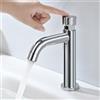 BuntHaus Rubinetto Lavabo Solo Acqua Fredda, BuntHaus Rubinetto Lavabo Ritardato, Rubinetto Bagno con Pulsante Automatico, Rubinetteria Cromata per Ospiti WC