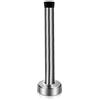 Gudui Fermaporta extra lungo da 25 cm, in acciaio inox spazzolato con punta in gomma, protezione da parete, per interni ed esterni, argento, 25 cm