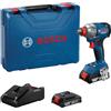 Bosch Professional 18V System Avvitatore con percussione a batteria GDX 18V-285 (incl. 2 batterie GBA 18V 2.0Ah, caricabatteria GAL 18V-20, MPP Case)