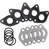 vepoty Guarnizione collettore aspirazione Moto 5 Set 20mm Distanziatore Guarnizione Tubo collettore aspirazione carburatore Universale