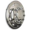 Hansen Styling Parts Copricerchio bombato in acciaio inox da 22,5 pollici - asse anteriore - con anello di montaggio incluso - compatibile con cerchi in acciaio MAN TGX - copricerchi