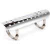 APEBAZY scudo termico scarico moto Universale Tubo di Scarico Pellicola protettiva moto Termico Silenziatore Copri Tubo (chrome)