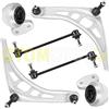 TEILEX Germany Kit bracci di sospensione posteriore compatibile per BMW 3 E46 318D 320D 330D composto da 6 ricambi auto