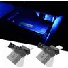 joonnair 2 Luci Interne per Auto Mini USB Tipo C, 8 Colori, Angolo Regolabile, Luci Interne per Auto USB, Luce Notturna, Lampada Interna per Auto USB Plug In per Lettura e Sonno