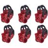 Blueshyhall - Supporto per bicicletta da auto, per SUV, per bagagliaio e bicicletta, con ganci di ricambio, colore: rosso e nero