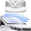 CGEAMDY Auto Ombrello Parasole, Ombrello Parasole Parabrezza Anteriore per Auto, Parabrezza Interno Parasole, Auto Copri Parabrezza per Sole, Ombrello Protezione UV Rotazione a 360 °(135x75cm)