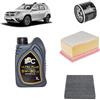 OP Kit tagliando 3 filtri + 5L olio 5W-30 IPC LS compatibile con Dacia duster hs 1.6 SCE 115 Benzina 2015-2018