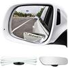 CGEAMDY 2 pezzi Specchio Laterale Del Punto Cieco per Auto, Specchio Impermeabile Del Punto Cieco Di Vetro HD, Specchio Laterale Grandangolare Regolabile a 360°, Per Auto SUV Camion(Senza Cornice)