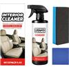 Generic Detergente per interni auto, detergente per volante con panno e spugna, spray per dettagli per auto, 237 ml, per sedili in pelle, cruscotto, console centrale