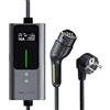 VDLPOWERVP Cavo Ricarica Auto Elettrica,5m [3,6kW| 6-16A] Colonnina Ricarica Auto Elettrica Tipo 2 Schuko,Wallbox con LCD Controllo Digitale Compatibile (EC12-5M)