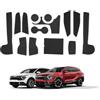 ECOZEN Tappetini Antiscivolo Kia Sportage NQ5 2022-2024 Impermeabile antiscivolo Tappetini in Gomma per Console Centrale, Porta Bicchieri, Scanalatura Porta, Kia Sportage NQ5 Accessori