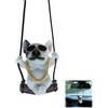 Iirlvior Ciondolo per specchietto retrovisore dell'auto, ciondolo per auto, bulldog oscillante, decorazione per specchietto retrovisore, divertente decorazione per auto, tende per porte e finestre
