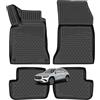 W-Parts 4 TAPPETI - TAPPETINI IN GOMMA A VASCA 3D TPE PER MERCEDES GLA - H247 - dal 2020 al 2024