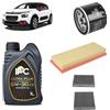 OP Kit tagliando 3 filtri + 4L olio 5W-30 IPC C2 compatibile con Citroen c3 iii 1.2 PURETECH 82 LPG Benzina/gasauto (gpl) 2018+