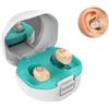 OEM Amplificatore acustico per anziani, altoparlante personale ricaricabile, adatto a chi soffre di grave ipoacusia, con funzione di riduzione del rumore, custodia di ricarica magnetica (beige).