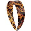 VelvetGlow Fascia larga in acetato effetto tartaruga con dentini per donne, larghezza 3,8 cm, antiscivolo, versatile (tartaruga scura)