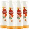 Sunsilk Ricarica Naturale Balsamo Olio d'Argan e di Mandorle per Capelli Fragili Azione Fortificante e Antirottura Senza Siliconi e Coloranti - 6 Flaconi da 350ml