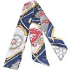 EnxJire Nastro capelli seta Sciarpa magra Capelli Piccole donne Stile semplice Manico a nastro Stampa Fascia for capelli Foulard Bellissime sciarpe Borse(A-7)