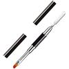 Kalolary 2 in 1 Dual-ended Nail Art Penna Spatola Strumento Liner Disegno UV Gel Pennello Strumento