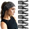 DRESHOW 6 Pezzi Donna Fasce per Capelli da Yoga Allenamento Sportivo Fasce per Capelli Accessorio per Capelli Carino