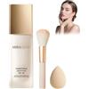 VLSVLS Miraglow Fondotinta Adattivo over 50, MiraGlow Fondotinta Adattivo Pelli Mature, Coprenza Naturale Texture Idratante Trucco a Lunga Tenuta