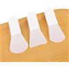 Wopanxye Confezione da 6 pennelli applicatori per maschere facciali, mini spatole in silicone morbido per maschere per occhi, applicatori per la cura della pelle, piccoli strumenti per maschera per