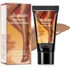 Generisch Crema impermeabile per gambe e corpo, trucco per tatuaggi, fondotinta corpo a lunga durata, facile da applicare, per gambe impeccabili, effetto abbronzante naturale (#bronze)