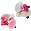 EETU Shuade 2 forcine per capelli floreali rosa orchidee fiore forcine per capelli eleganti donne ragazze clip per capelli eleganti bohémien sposa decorazioni per capelli clip per capelli fase