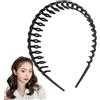 Générique Cerchietto a puntine - Fascia dentata per capelli ondulati con denti | accessori in resina antiscivolo moda donna uomo bambino