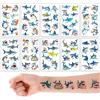 Qpout 10 Fogli di Tatuaggi Temporanei a Tema Squalo, Adesivi Tatuaggio con Motivo Squalo Impermeabili per Decorazioni da Spiaggia e all'Aperto