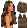 Hotlulana Extension Capelli Veri Biadesivo Marrone Medio(#4) Extension Capelli Veri 18Pollici 20pcs 45cm 40g Extension Biadesive Capelli Veri Remy 100% Invisible Skin Weft Tape in Hair Extensions.