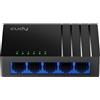 Cudy GS105D Switch di Rete Ethernet Gigabit a 5 Porte, Splitter Ethernet - Desktop, Senza Ventola, Ottimizzazione del Traffico Plug and Play