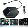 MYATOTO Adattatore Android Auto Wireless AI Box CarPlay 4G+64G, HDMI, App Android Complete, Set con Telecamera DVR AC-HD21F 1080P e scanner OBDII AC-4450, DriveChat AI, ScenePilot 2.0, GPS TrackHU