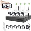 Aottom Bullet Camera Videosorveglianza WiFi 8CH Videosorveglianza WiFi Telecamere di Sorveglianza- 8ch 2MP NVR Kit + 4pcs 1080P Camera, Visione Notturna, Motion Detection, Allarme E-mail, P2P, No HDD