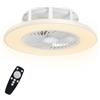 ACXIN Ventilatore da soffitto a LED con illuminazione, ventilatore da soffitto con telecomando, lampada da soffitto, dimmerabile, moderno, 36 W
