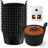 EHIOG 12pz Stampo Muffin, 9 x 5.5cm | Silicone | Non-BPA,per Muffin, Torte