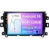 BXLIYER Android 15 | 6G+128G 8-Core | IPS Autoradio Per Nissan NAVARA NP300 (2016-2018) - Senza fili Carplay + Android Auto - Camera & MIC - DSP DAB Volante WiFi 360-CAM Fast-Boot - 10.1 Pollice 2 Din