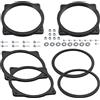 Aerzetix | Kit di 2 adattatori per altoparlanti Ø165 mm | lato di montaggio: porta anteriore e posteriore | compatibile con Hyundai i40 VF