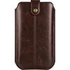 MXFDOKD Porta Cellulare da Cintura Uomo in Pelle, Borsa da Uomo Clip da Cintura per Cellulari, Verticale Borsello da Cintura Portacellulare da Cintura Uomo Fondina Telefono Porta Portafoglio con Moschettone